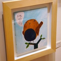 同フロアで開催されている「ドナ・ウィルソン来日展」では、ドナ・ウィルソンが絵画が発売されている