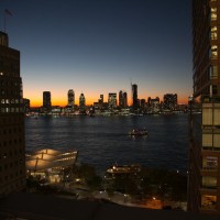 コンラッドニューヨークから眺める夜景も美しい