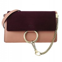 “FAYE” SMALL BAG  WITH LEATHER STRAP