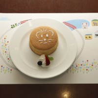 ライオン像よりずいぶんとかわいい「ライオンパンケーキ」（600円）