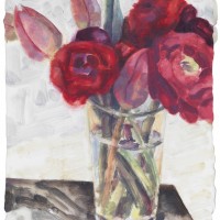 「Flowers, Berlin」 2010　板に油彩　25.4×20.3cm