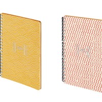 左から)「青海波」、「縮緬縞」各7,400円