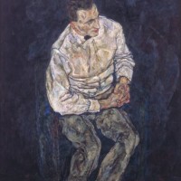 エゴン・シーレ《カール・グリュンヴァルトの肖像》 1917年 豊田市美術館蔵