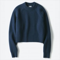 W Uチャンキーリブモックネックセーター（L/3,990円）