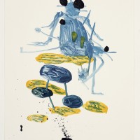 デイヴィッド・シュリグリー「無題（黒い目の青い昆虫）」2007 Courtesy: Artist and the British Council Collection