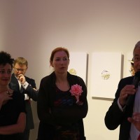右から)ジェラール・デカン、エレーヌ・ケルマシュテール、一人おいてリナ・ゴットメ