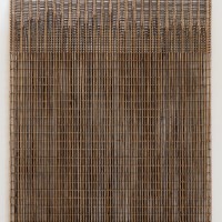 The Crater 2017 / bamboo, rattan, burlap, wire, plastics, synthetic resin / h.250.0 x w.400.0 x d.13.0 cm