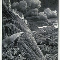 《カストロヴァルヴァ、アブルッツィ地方》 1930年 All M.C. Escher works