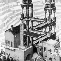 《滝》 1961年 All M.C. Escher works