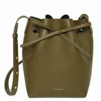 「MINI BUCKET」CALF LEATHER OLIVEF（8万965円）