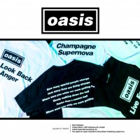 「oasis for ADAM ET ROPÉ / SONG LYRICS T-Shirt COLLECTION」（各7,000円）