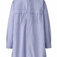 「UNIQLO and JW ANDERSON スタンドカラーロングシャツ(長袖)」3,990円