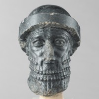 《王の頭部》、通称《ハンムラビ王の頭部》バビロン第1王朝、前1840年頃 イラン、スーサ出土