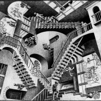 《相対性》 1953年 All M.C. Escher works