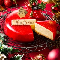 「プレミアムチーズタルト いちごのクリスマスパーティー」（2,037円）※12月21日～25日までの販売