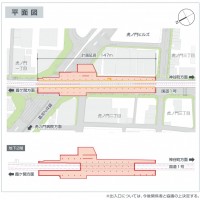 虎ノ門ヒルズ駅平面図