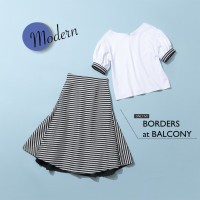 カットソー 3万2,000円、スカート 4万8,000円 / BORDERS at BALCONY（