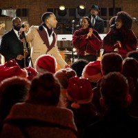 CHRISTMAS IN ROCKEFELLER CENTER -- Pictured: John Legend rehearses for the 2019 Christmas in Rockefeller Center -- (Photo by: Virginia Sherwood/NBC/NBCU Photo Bank via Getty Images)