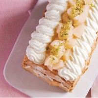 KIHACHIの白桃とヨーグルトクリームのピーチメルバパイ