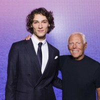 Hugo Marchand and Giorgio Armani