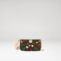 Louis Vuitton x Yayoi Kusama Multi Pochette Accessoires in Monogram canvas with Painted Dots print
