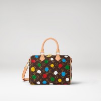 Louis Vuitton x Yayoi Kusama Speedy Bandoulière 25 in Monogram canvas with Painted Dots print
