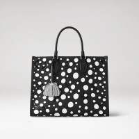 Louis Vuitton x Yayoi Kusama OnTheGo MM in black Monogram Empreinte leather with Infinity Dots print