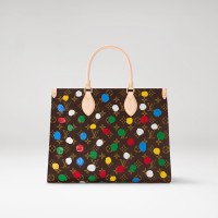 Louis Vuitton x Yayoi Kusama OnTheGo MM in Monogram canvas with Painted Dots print