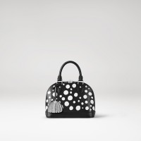 Louis Vuitton x Yayoi Kusama Alma BB in black Epi leather with Infinity Dots print