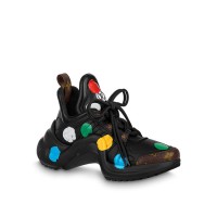 Louis Vuitton x Yayoi Kusama LV Archlight sneaker in plain calf leather with Painted Dots print