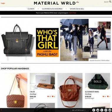 米国発ファッション2次流通サイト「Material Wrld」に日本企業が10万ドル投資
