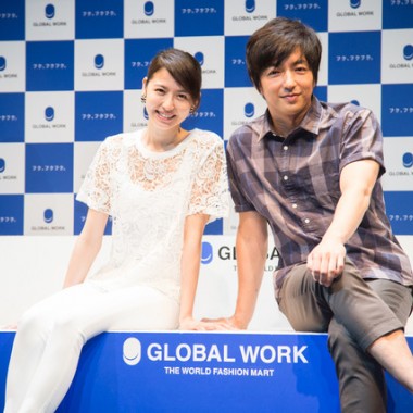 長澤まさみと大沢たかお、グローバルワーク20周年CMで“世界に挑戦”