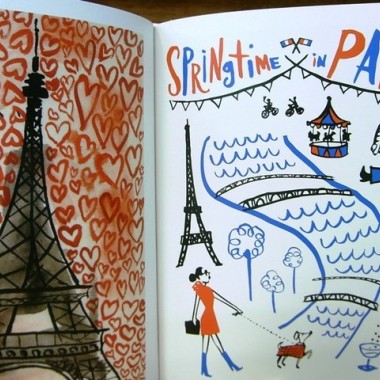 パリを愛する世界のイラストレーターたちによる作品集【嶋田洋書オススメBOOK】