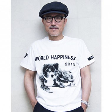 山本耀司の愛犬をモチーフにコラボTシャツ、Ground Y×WORLD HAPPINESS
