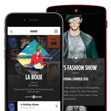 ジョルジオ アルマーニがファッション業界初、「Spotify」と共同開発したライブ映像アプリをローンチ