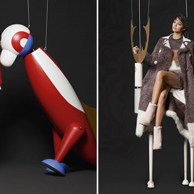 フェンディ2015-16秋冬広告ビジュアルは、カール・ラガーフェルドが撮る“あやつり人形”の世界