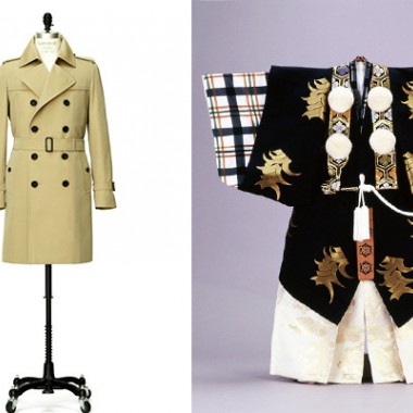 三陽商会「100年コート」×歌舞伎がコラボ。伝統衣裳を元に開発した「三陽格子」発表