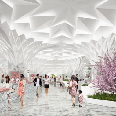 日本橋三越リモデルの環境デザインに隈研吾、2018年に第一期オープン