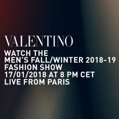 【生中継】ヴァレンティノ2018-19秋冬メンズコレクション、18日4時より