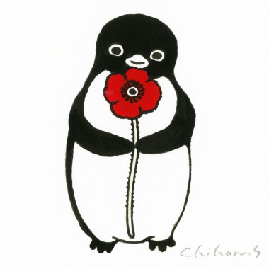 Suicaのペンギンでお馴染み、坂崎千春のペンギン原画100点が新宿伊勢丹に! 新作も登場