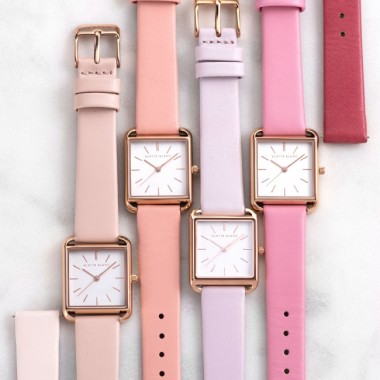 選べる33色ベルト! パーソナルカラーにぴったりの腕時計が見つかるパレット スクエアコレクション