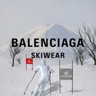 バレンシアガが初のスキーウエアコレクションを記念したスキーゲームを発表