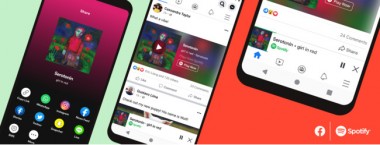 スポティファイとフェイスブックが連携! Spotifyの音楽やポッドキャストがFacebookアプリ上のミニプレイヤーで再生可能に