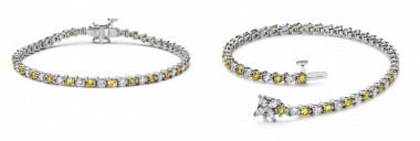 ティファニーから日本上陸50周年を記念したイエローダイヤとホワイトダイヤを交互にセットした特別なブレスレットが日本限定で登場