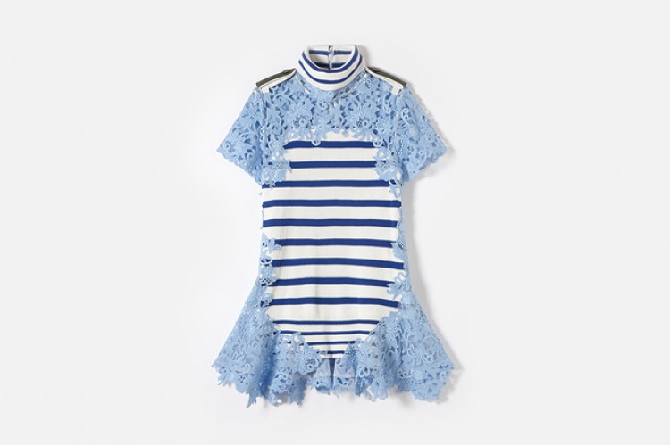 サカイ☆ボーダーフリンジケーブルニット p*i様 sacai サカイ フリンジ