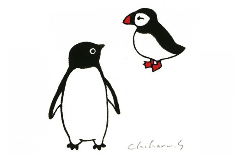 Suicaのペンギン作者 坂崎千春のペンギン原画100点が新宿伊勢丹へ Art Culture Fashion Headline
