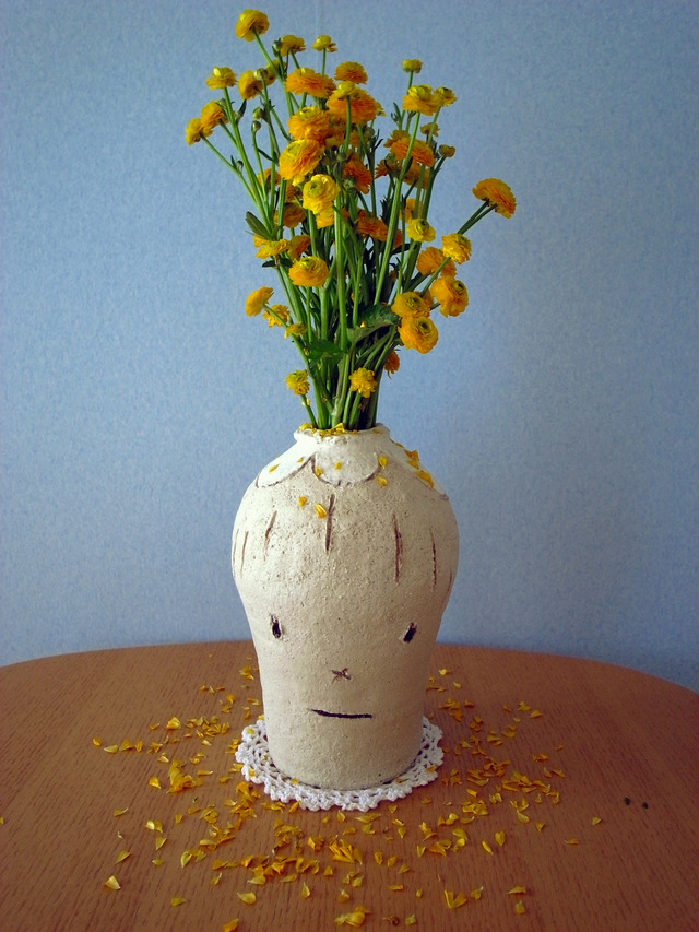 奈良美智 花頭花瓶（初代） 2007