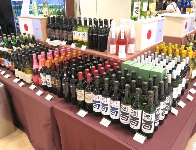 日本のワインも豊富にラインアップ