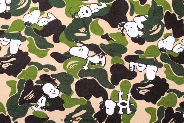 BAPE×ピーナッツのコラボによる迷彩柄