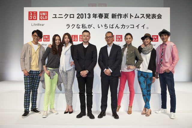 ユニクロのイベントにて、中央左：猿谷哲也ユニクロR＆D部長、中央右：滝沢直己デザインディレクター